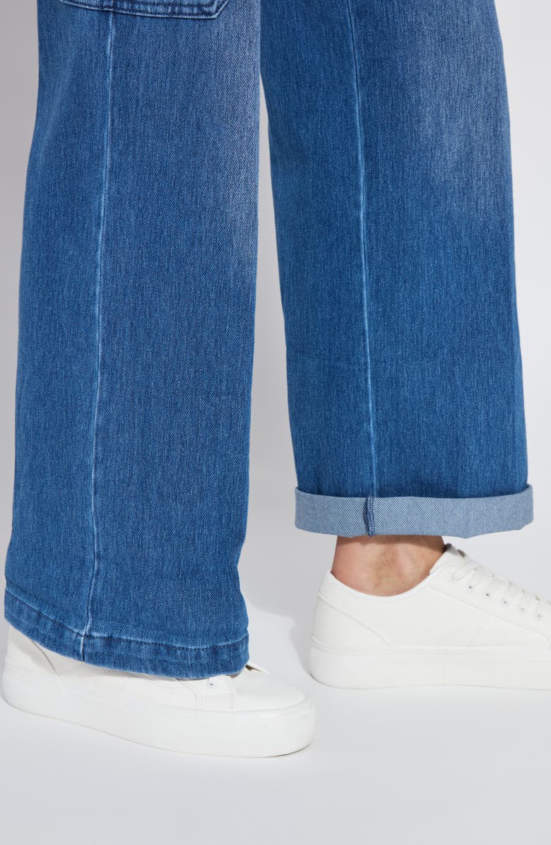 Lysse Scout High Waist Cargo Stretch Jeans, Alternate, color, Midwash