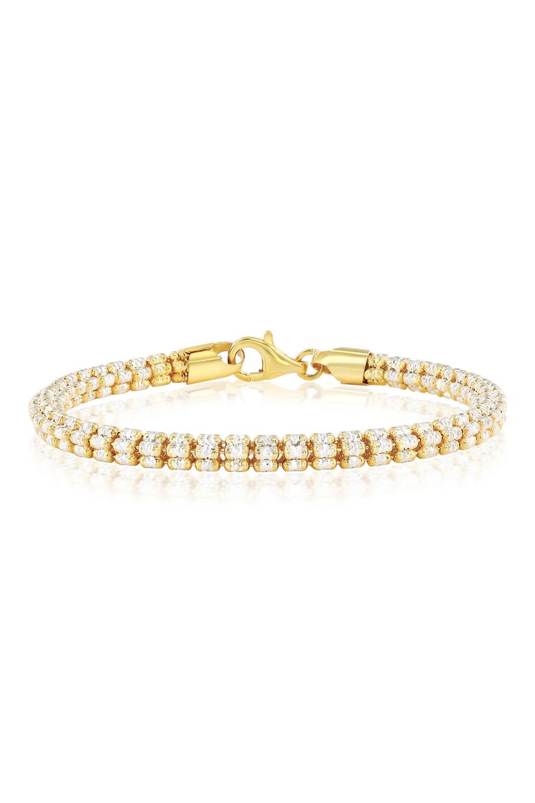 D-C Ice Two-Tone Barrel Chain Necklace, Alternate, color, TWO-TONE