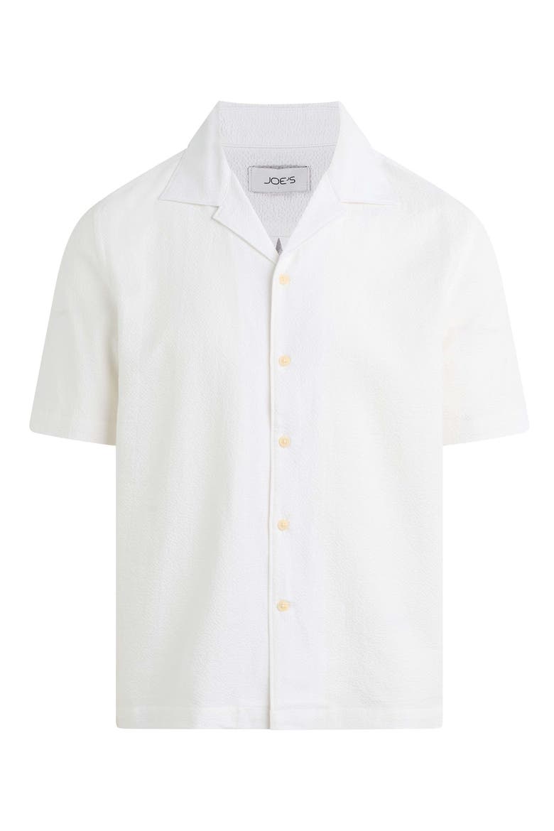 Seersucker Camp Shirt, Alternate, color, OPTIC WHITE
