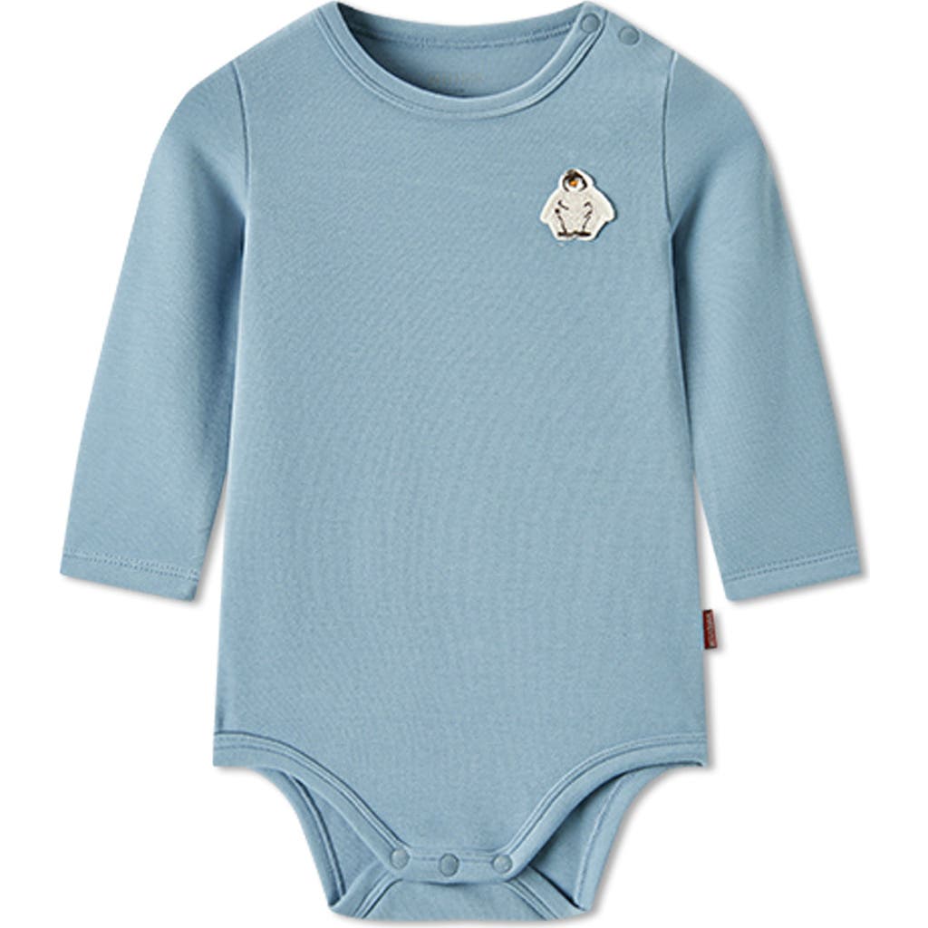 Milkbarn Brushed Long Sleeve One Piece In Gray