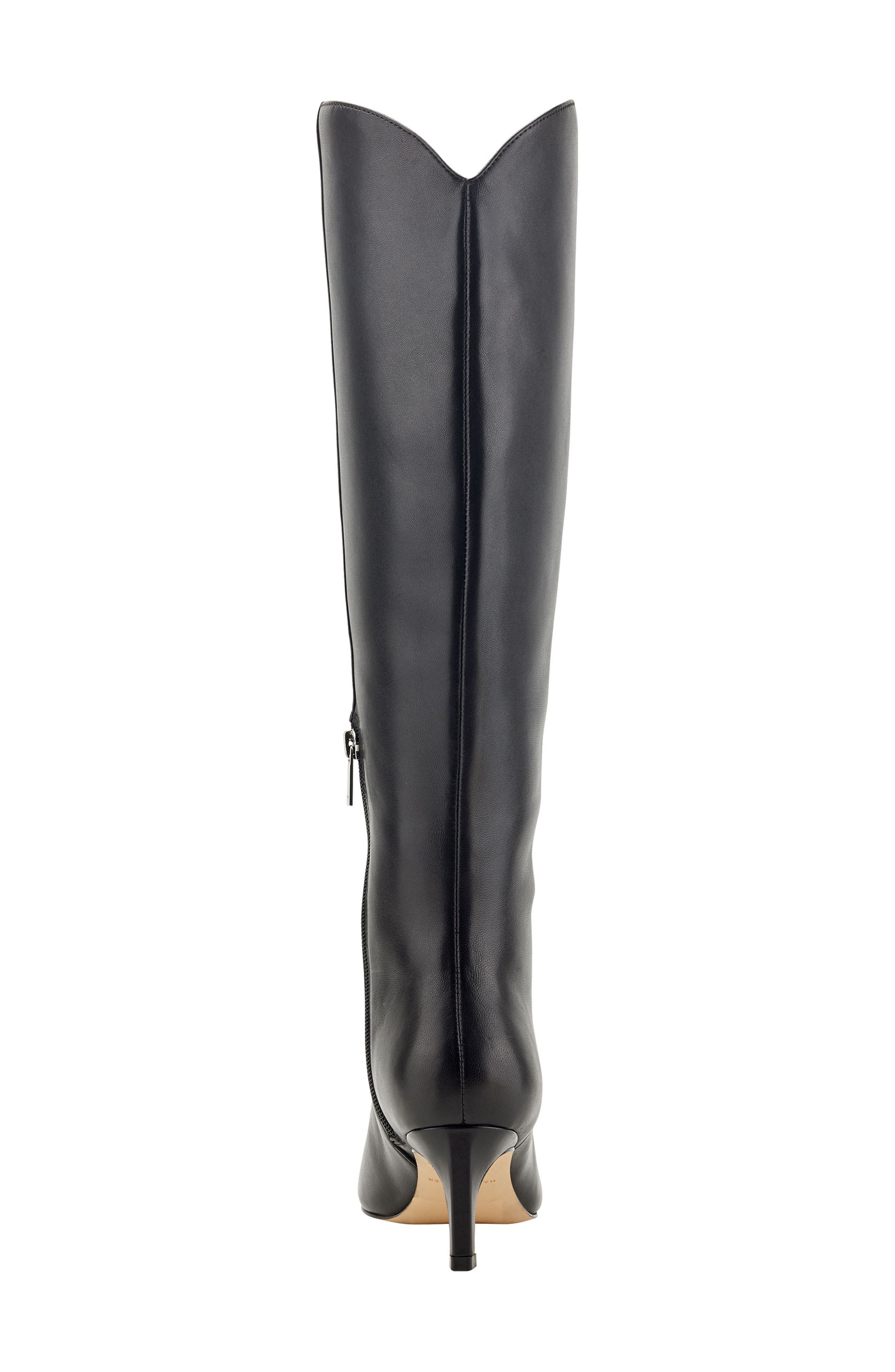 Marc Fisher LTD Quinnie Over the Knee Boot, Alternate, color, Black Leather