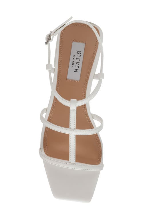 Steven New York Hapi Caged Sandal In White