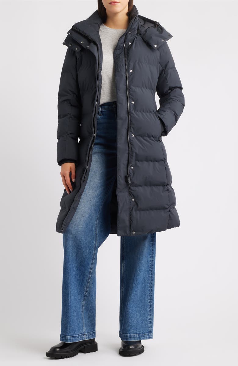 Save The Duck Helsinki Hooded Puffer Coat, Alternate, color, Black