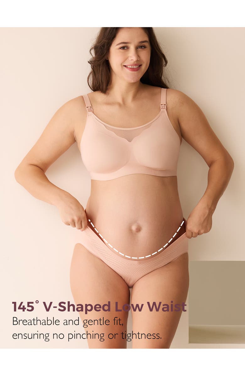 Momcozy Assorted 2-Pack Seamless Maternity/Postpartum Briefs, Alternate, color, 