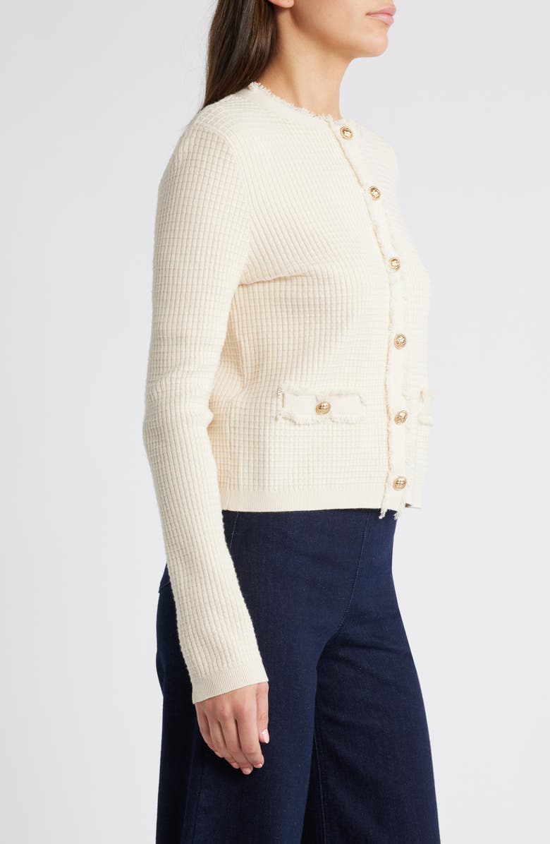 MANGO Textured Knit Cardigan, Alternate, color,