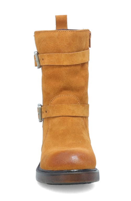 Miz Mooz Bethani Moto Bootie In Wheat Suede