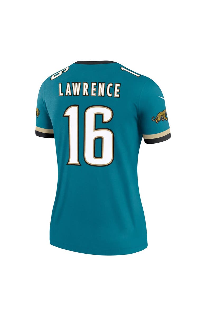 Nike Women's Nike Trevor Lawrence Prowler Throwback Teal Jacksonville Jaguars Alternate Legend Player Performance Top, Alternate, color, Teal