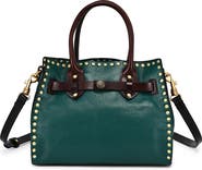 OLD TREND Westland Genuine Leather Studded Mini Tote