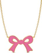 Lily Nily Kids' Flat Bow Pendant Necklace