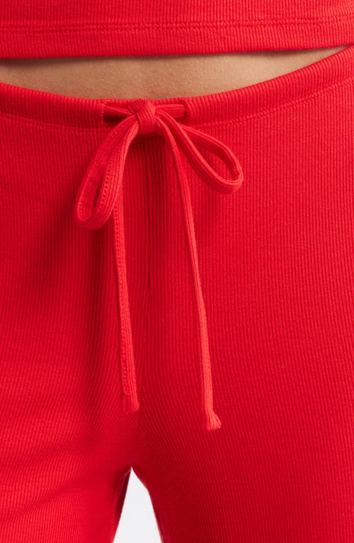 Open Edit Daydream Rib Loung Pants In Red