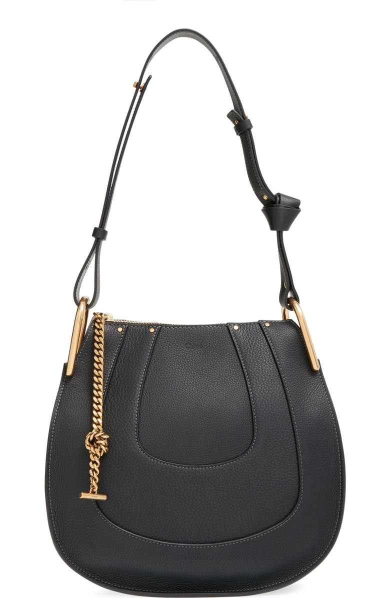 Chloé 'Small Hayley' Leather Hobo Bag, Main, color,