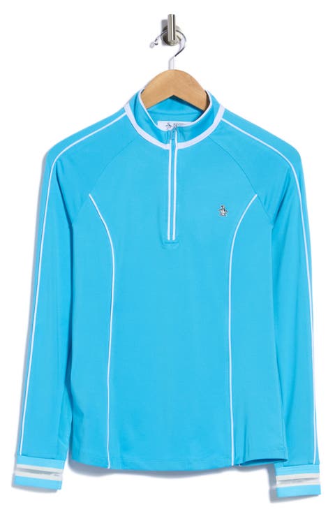 Performance Quarter Zip Long Sleeve Top