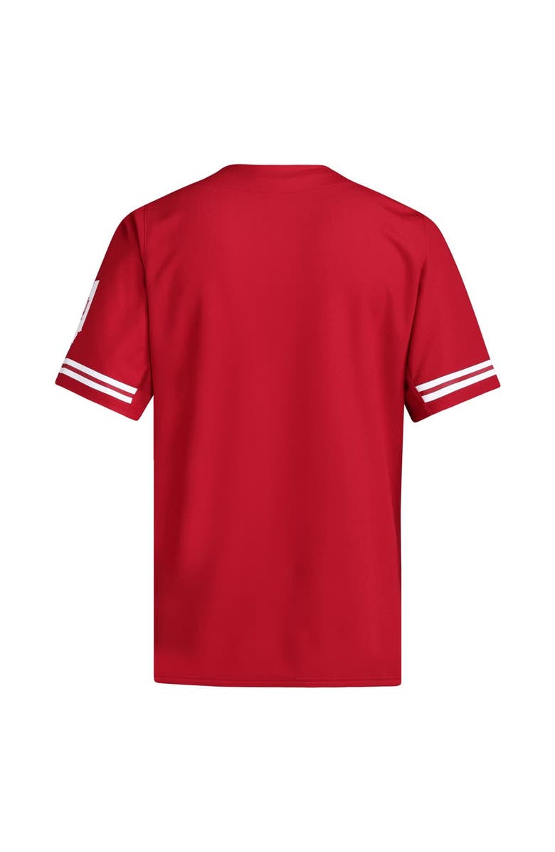 adidas Men's adidas  Crimson Indiana Hoosiers Replica Baseball Jersey, Alternate, color, 