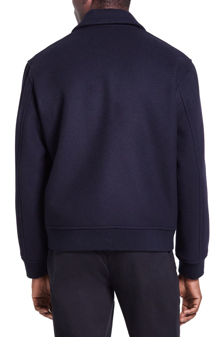 Wool Blend Bomber Jacket, Alternate, color, BALTIC - XHX