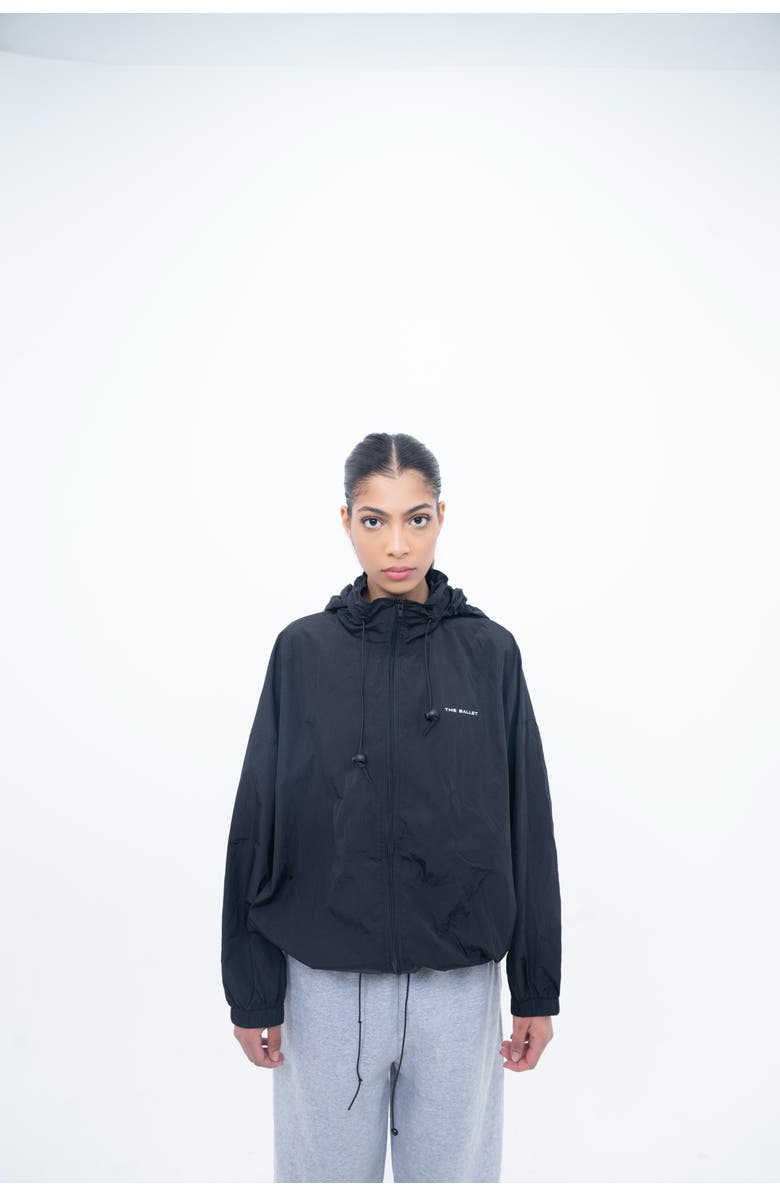 THE BALLET TB Classic Windbreaker, Alternate, color, Black