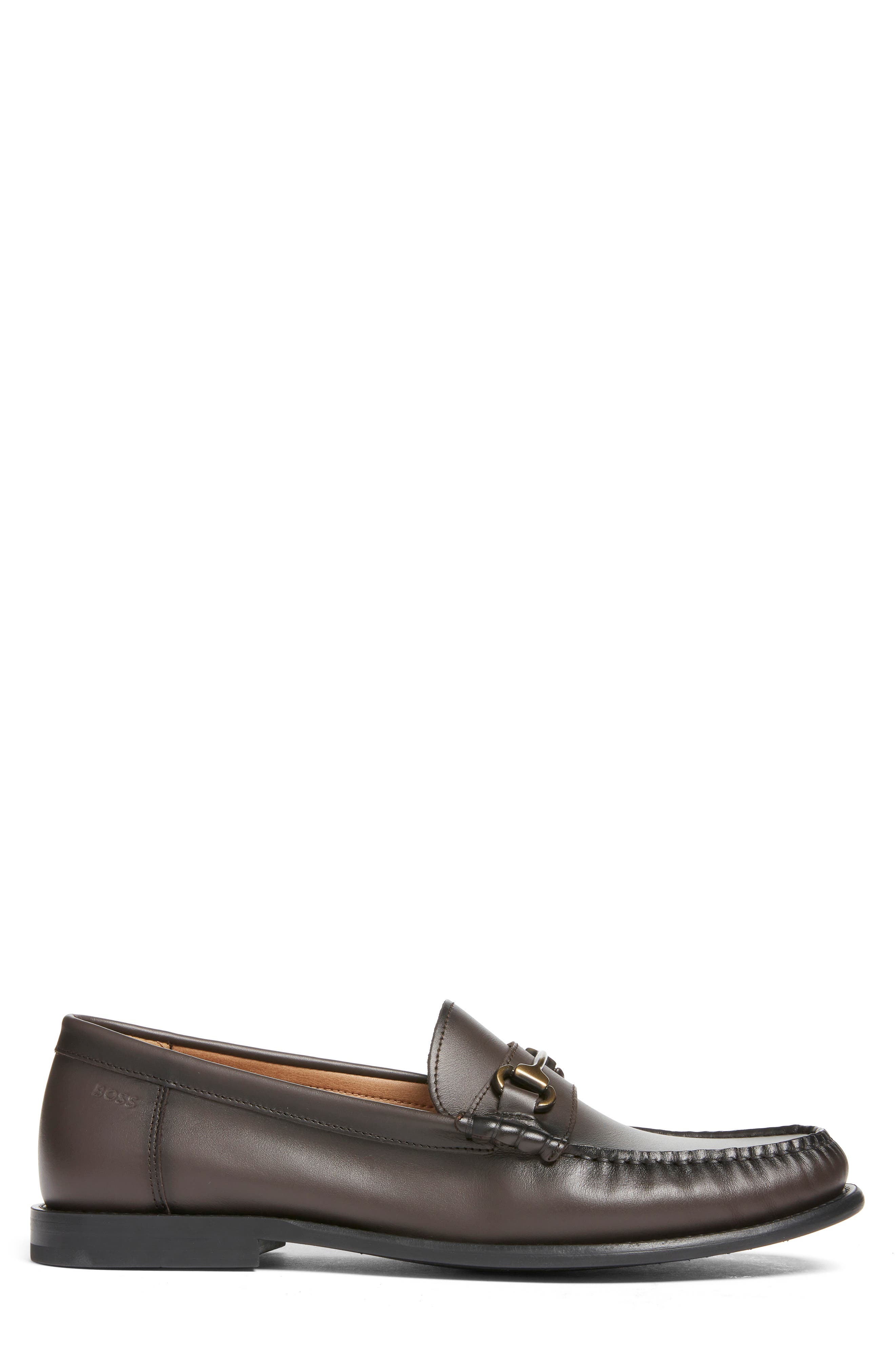 Tevan Moc Toe Bit Loafer, Alternate, color, DARK BROWN