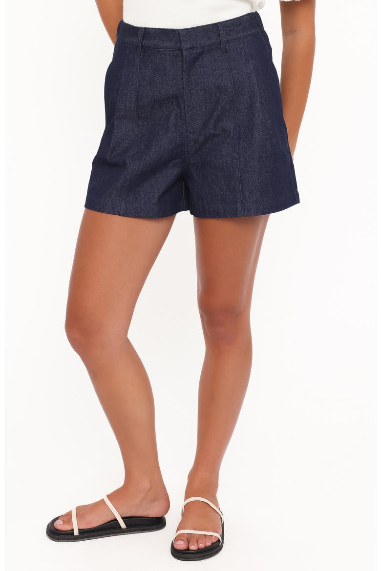 Dallas Bermuda Denim Shorts, Main, color, DARK WASH