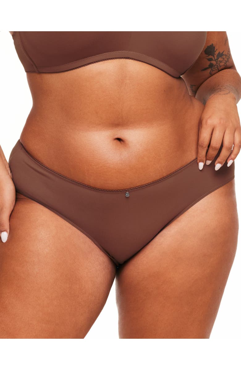 Adore Me Johanna Hipster Panties, Main, color, Dark Brown