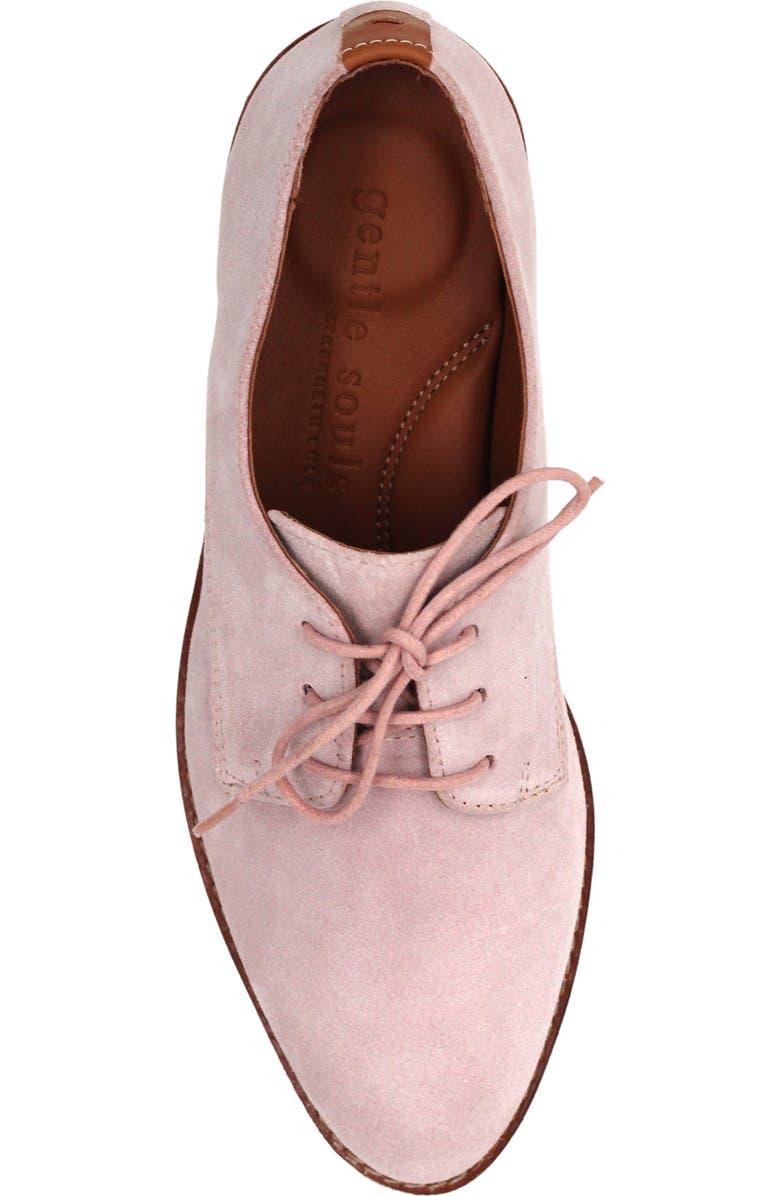 Gentle Souls Aronson Derby, Alternate, color, Violet Suede
