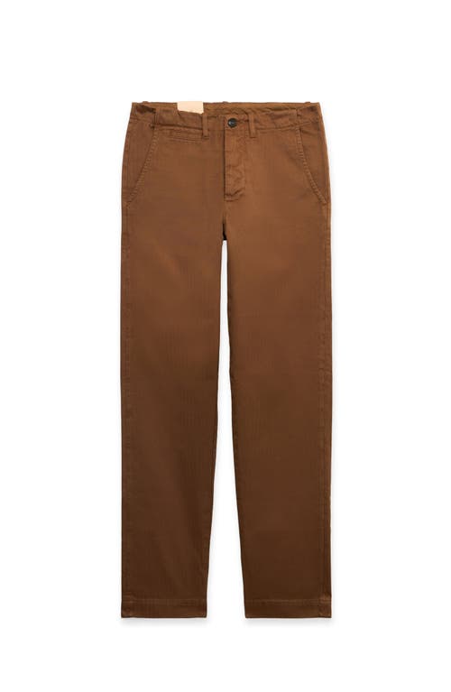 Fortela Wallace Herringbone Trousers In Brown