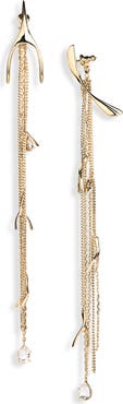 McQueen Wishbone Drop Earrings