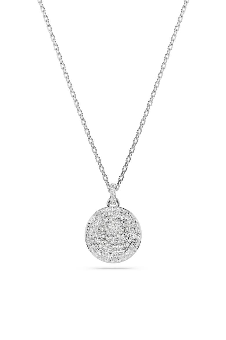 Sublima Crystal Pendant Layered Necklace, Alternate, color, CRYSTAL/ SILVER
