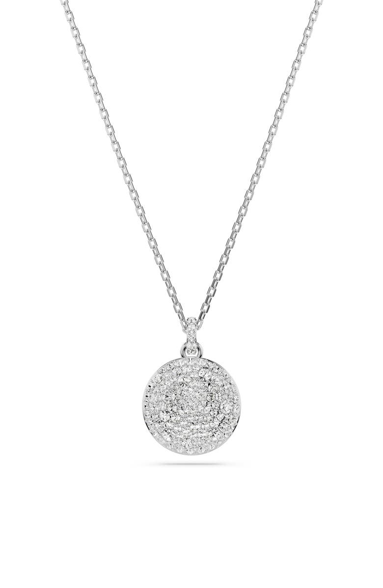 Swarovski Sublima Crystal Pendant Layered Necklace, Alternate, color, Crystal/ Silver