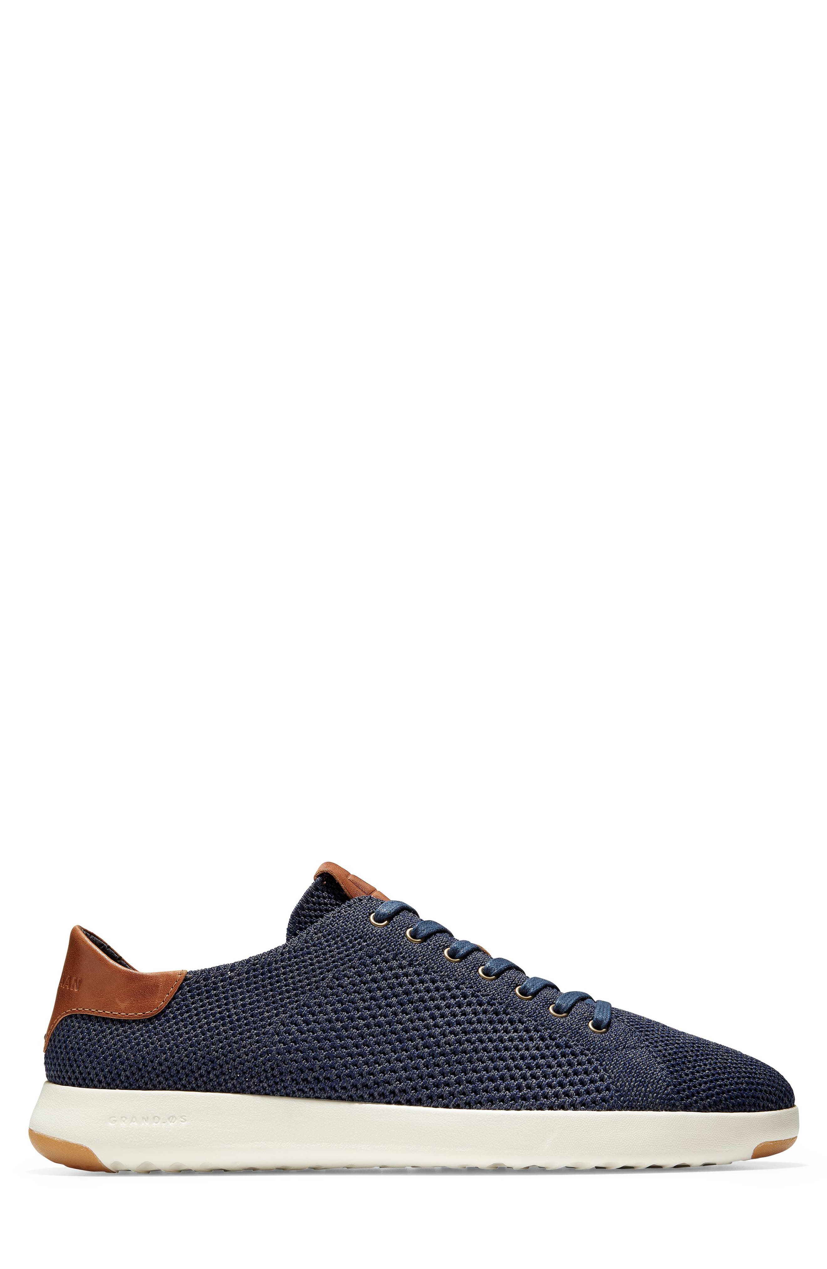 GrandPro Tennis Stitchlite Sneaker, Alternate, color, NAVY STITCH LITE / BRITISH TAN