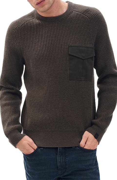Walker Mixed Media Wool Blend Sweater