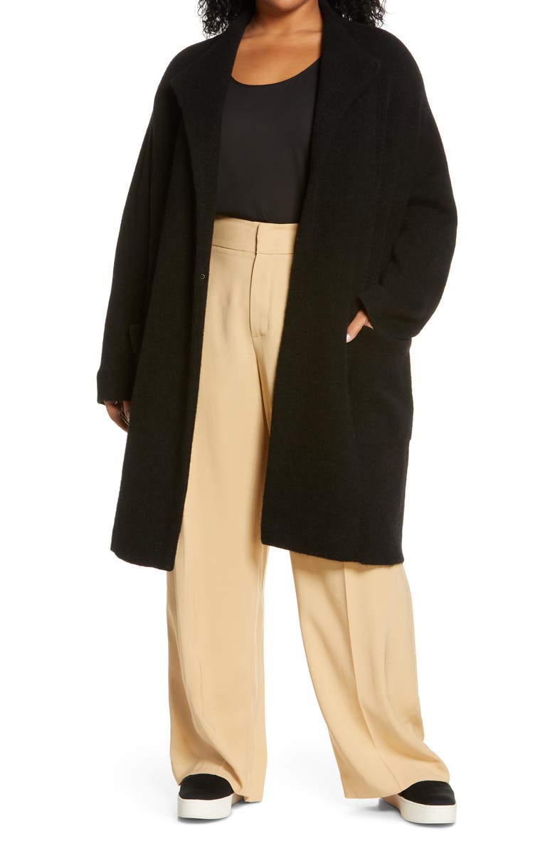 Vince Clean Edge Wool & Alpaca Blend Coat, Main, color,