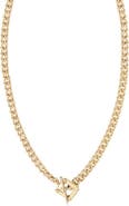 Jane Basch Designs Toggle Pendant Curb Chain Necklace
