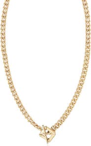 Jane Basch Designs Toggle Pendant Curb Chain Necklace