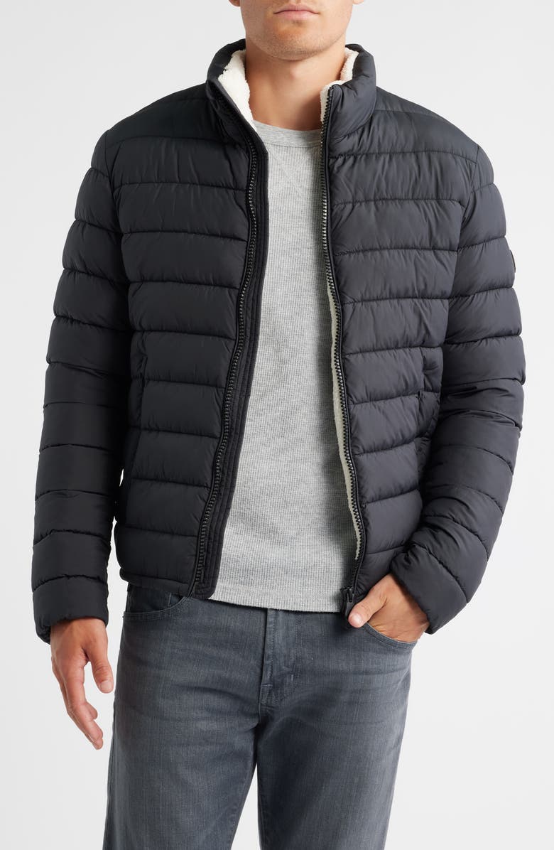 Save The Duck Conan Quilted Water Resistant Jacket, Main, color, Black