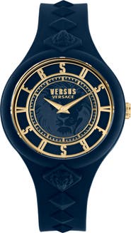 VERSUS Versace Versace Silicone Strap Watch, 39mm & Zip Case