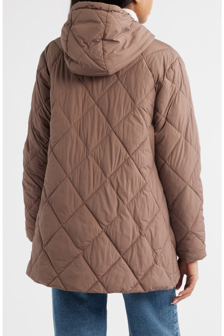 Quilted Packable Puffer Jacket, Alternate, color, PINE BARK