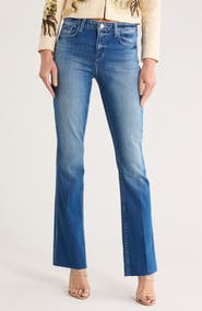 L'AGENCE Ruth Raw Hem Straight Leg Jeans