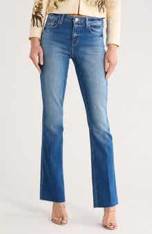 L'AGENCE Ruth Raw Hem Straight Leg Jeans