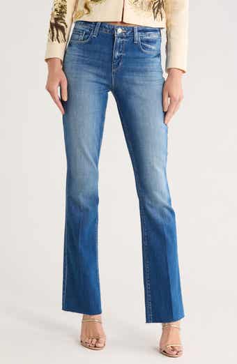 L'AGENCE Ruth Raw Hem Straight Leg Jeans
