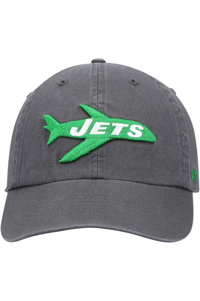Men's '47 Charcoal New York Jets Clean Up Legacy Adjustable Hat, Alternate, color, Charcoal