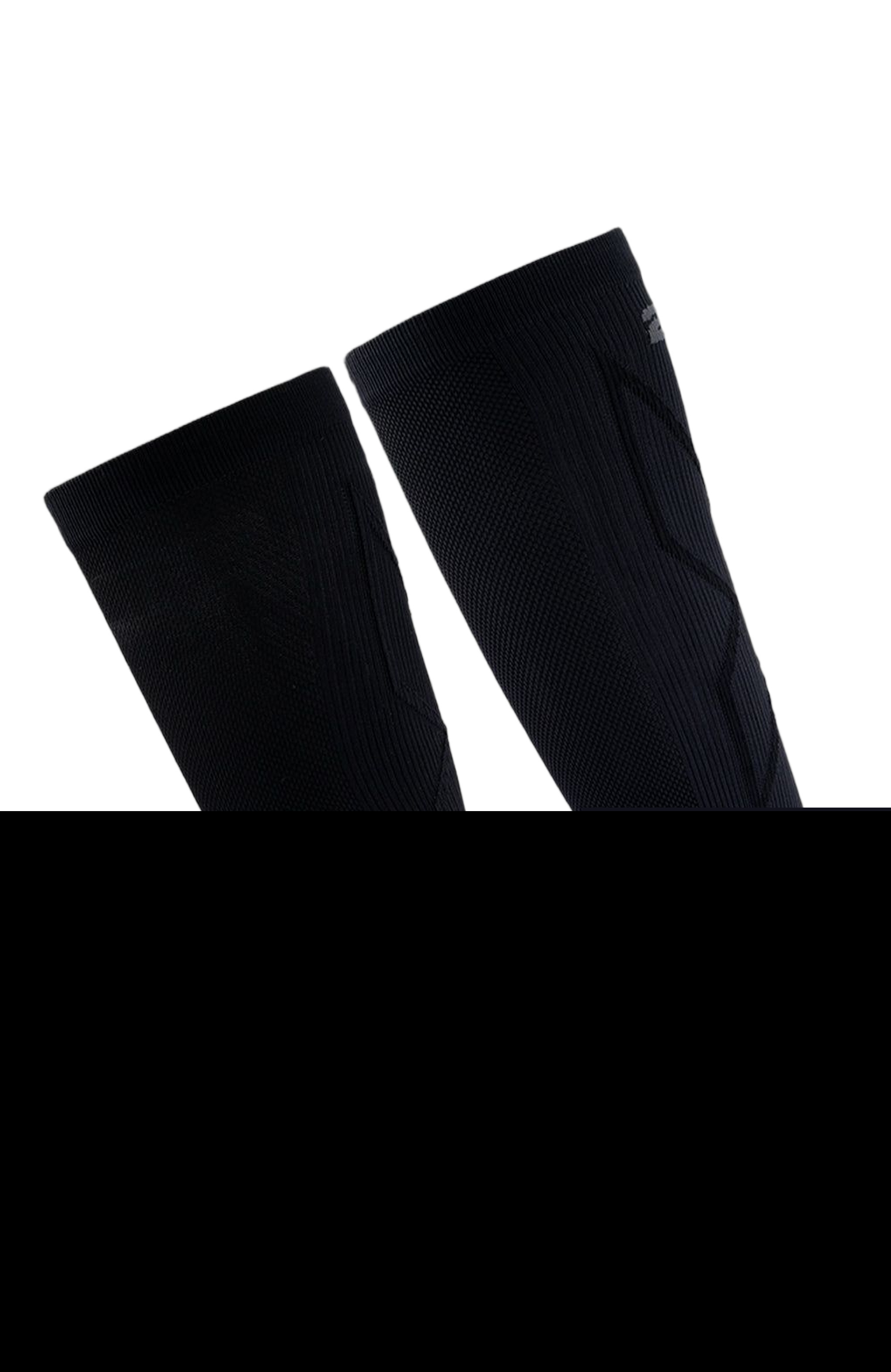 2XU X Compression Calf Sleeves, Alternate, color, Black/Black