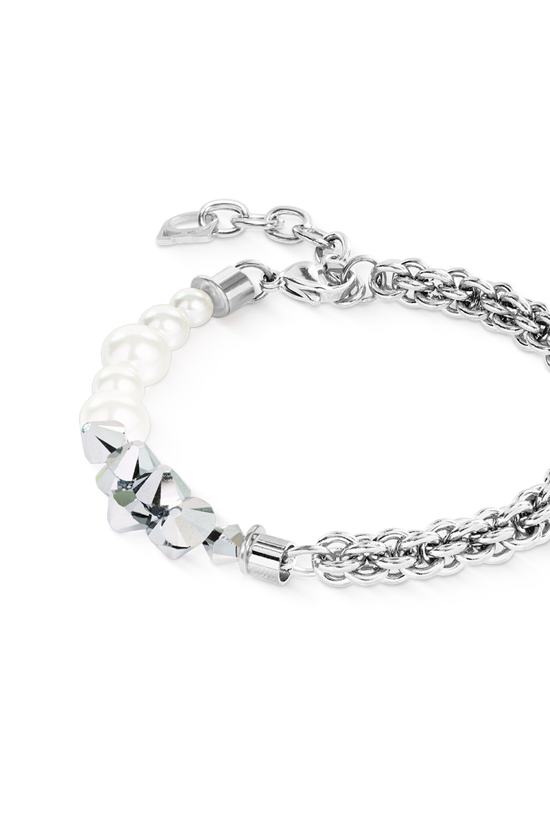 Bracelet Dancing Crystals Fusion, Alternate, color, White-Silver