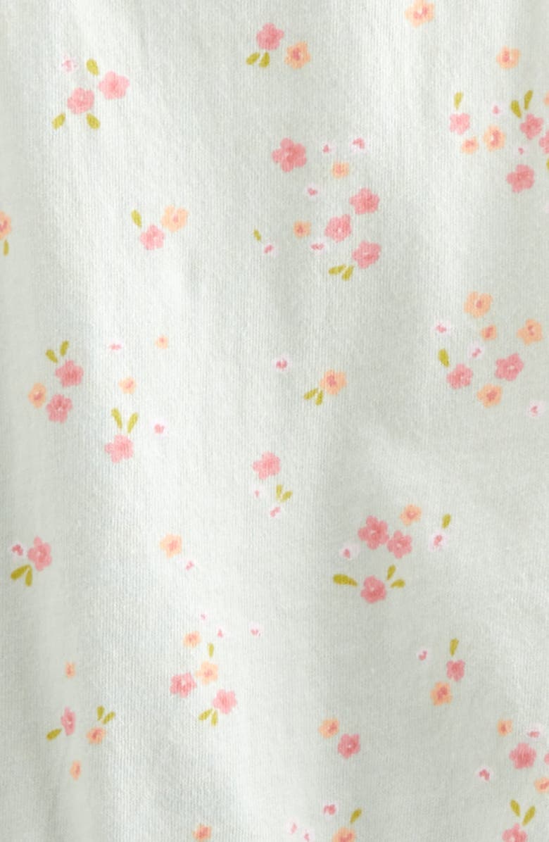 Nordstrom Ruffle Cotton Tank & Shorts Set, Alternate, color, Green Hush Coquette Ditsy