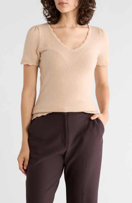 Scallop Edge Cashmere Sweater