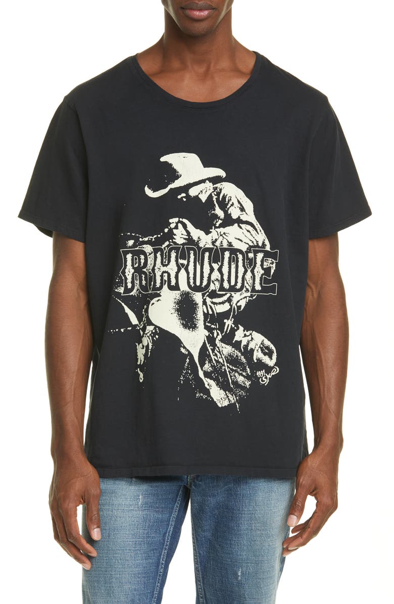Rhude Saddle Graphic Tee, Main, color, 