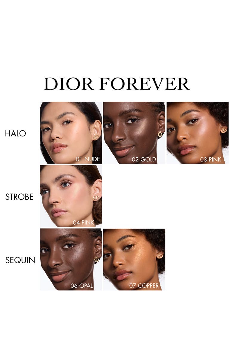 DIOR Forever Glow Luminizer Powder Highlighter, Alternate, color, 06 Opal Sequin