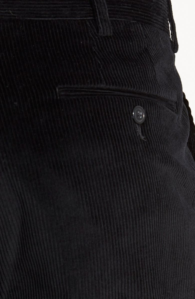 Berle Flat Front Classic Fit Corduroy Trousers, Alternate, color, 