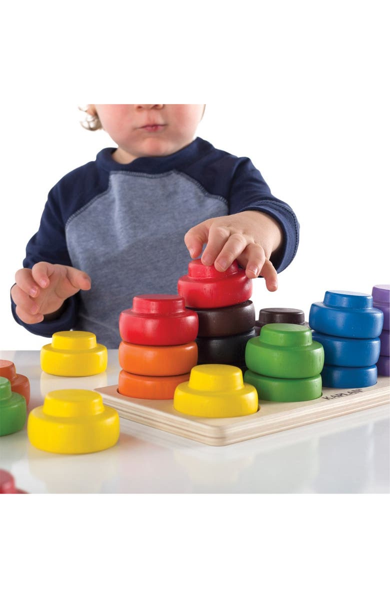 Kaplan Early Learning Company Toddler Color Stacker, Alternate, color, Multicolor