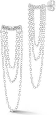 GLAZE JEWELRY Draped Chain Earrings