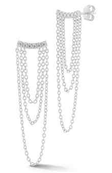 GLAZE JEWELRY Draped Chain Earrings