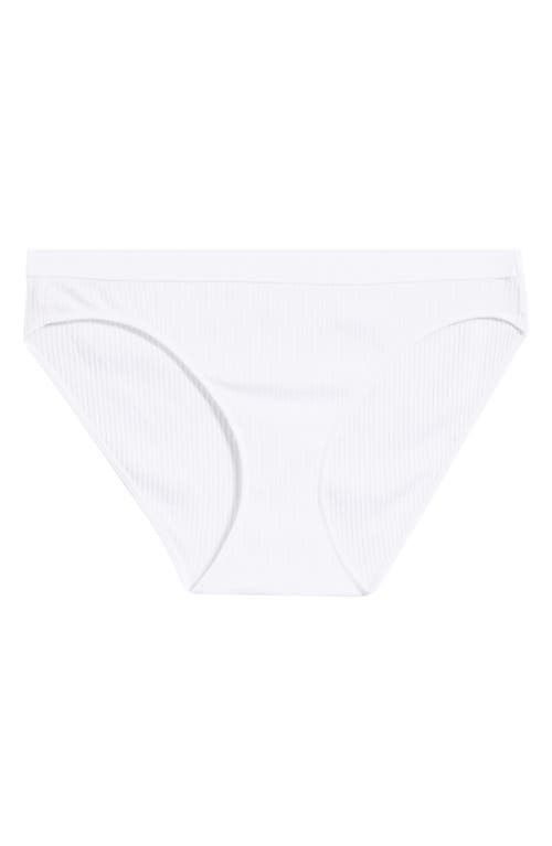 On Gossamer Cabana Cotton Rib Bikini In White